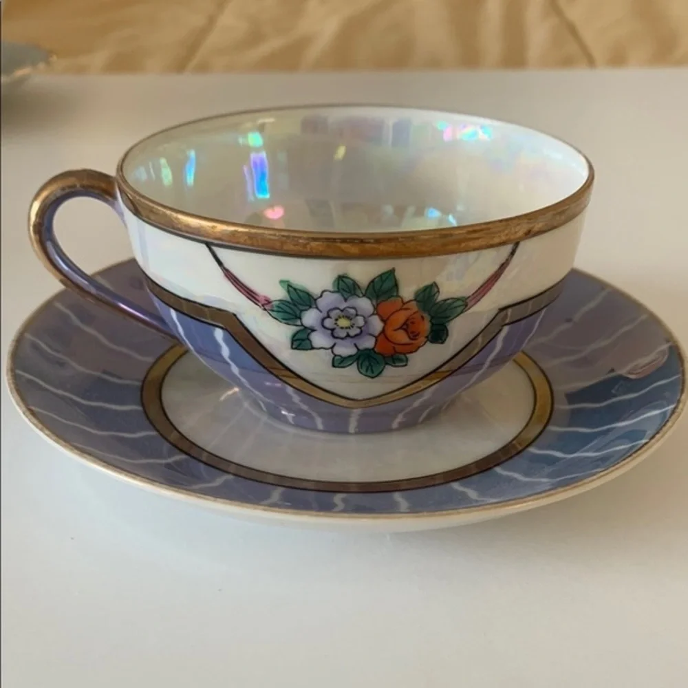 Vintage NORITAKE Floral Cup/Saucer